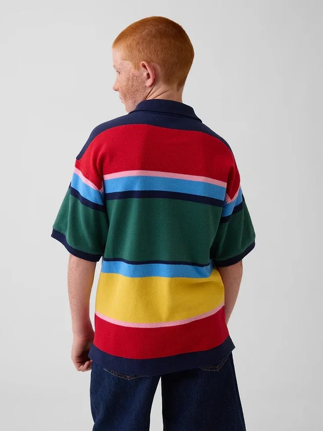 Polos en piqué décontractés pour enfant