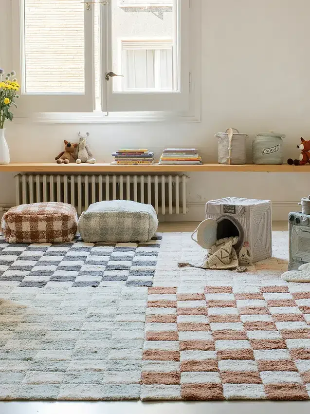 Pouf « Vichy » de Lorena Canals