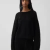 Pull ample au crochet 100 % coton