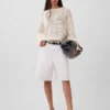 Pull ample au crochet 100 % coton