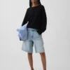 Pull ample au crochet 100 % coton