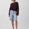 Pull ample au crochet 100 % coton