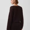 Pull ample au crochet 100 % coton