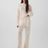 Pull ample au crochet 100 % coton
