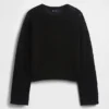 Pull ample au crochet 100 % coton