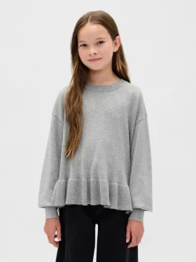 Pull ample à basque pour enfant