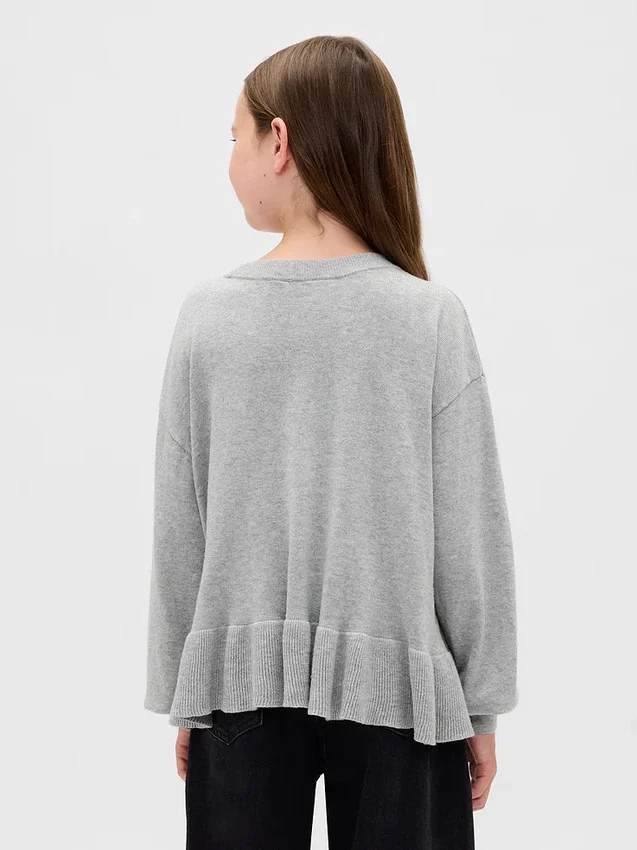 Pull ample à basque pour enfant