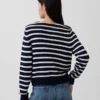 Pull ample à col bateau 100 % coton
