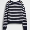 Pull ample à col bateau 100 % coton
