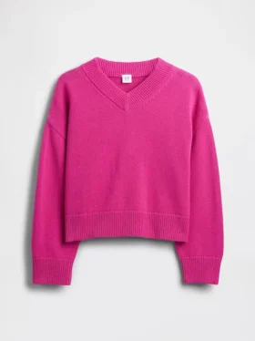 Pull ample à col en V pour enfant