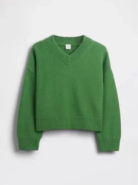 Pull ample à col en V pour enfant