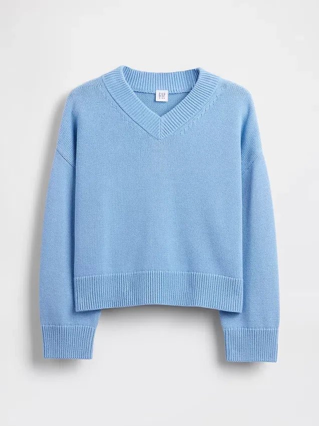 Pull ample à col en V pour enfant