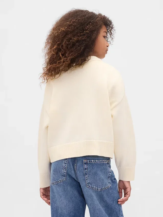 Pull ample à col en V pour enfant