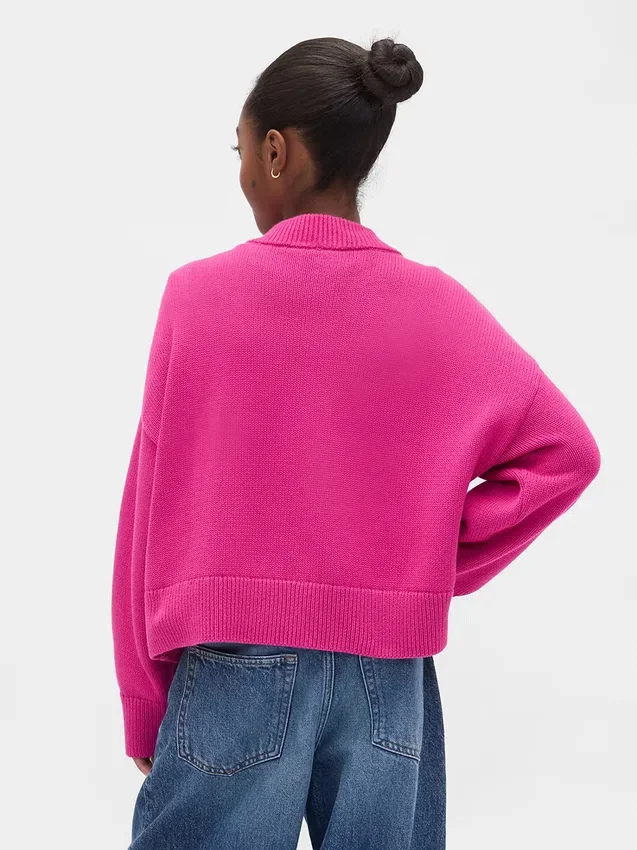 Pull ample à col en V pour enfant
