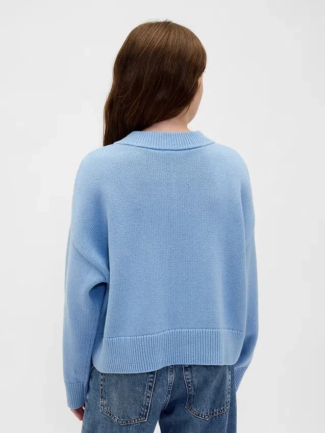 Pull ample à col en V pour enfant
