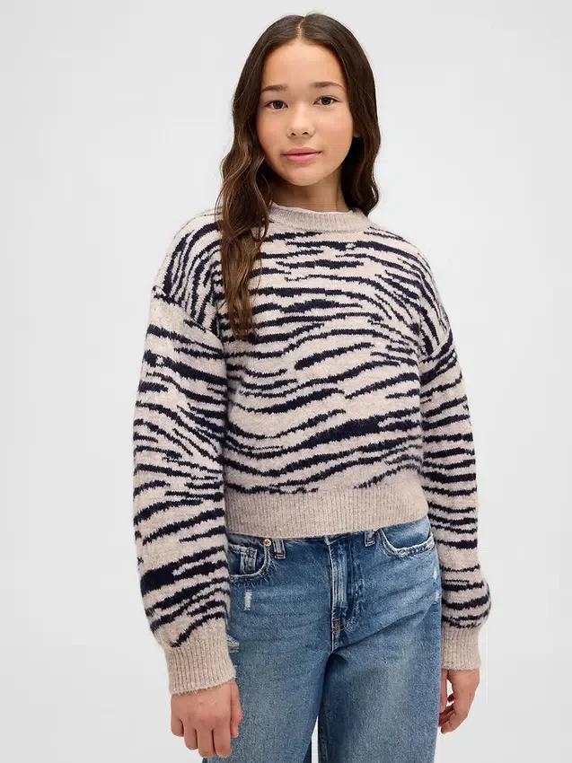 Pull ample à col rond pour enfant