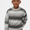 Pull ample à col rond pour enfant, effet « space-dye »