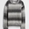 Pull ample à col rond pour enfant, effet « space-dye »