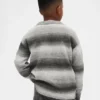 Pull ample à col rond pour enfant, effet « space-dye »