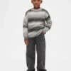 Pull ample à col rond pour enfant, effet « space-dye »