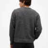Pull ample à motif argyle en laine mélangée