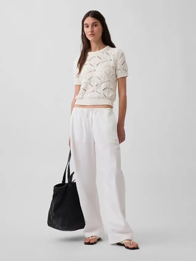 Pull au crochet 100 % coton
