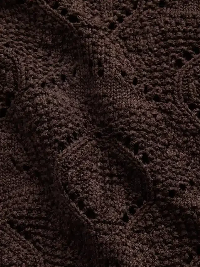 Pull au crochet 100 % coton