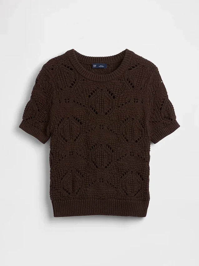 Pull au crochet 100 % coton