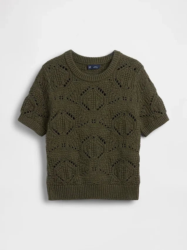 Pull au crochet 100 % coton