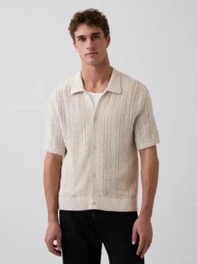 Pull au crochet à motif chevrons