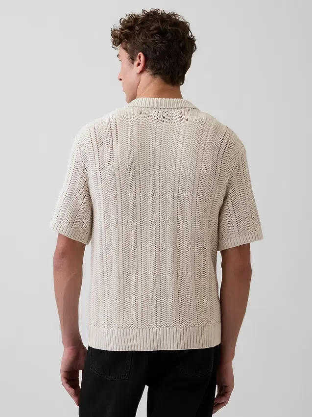 Pull au crochet à motif chevrons