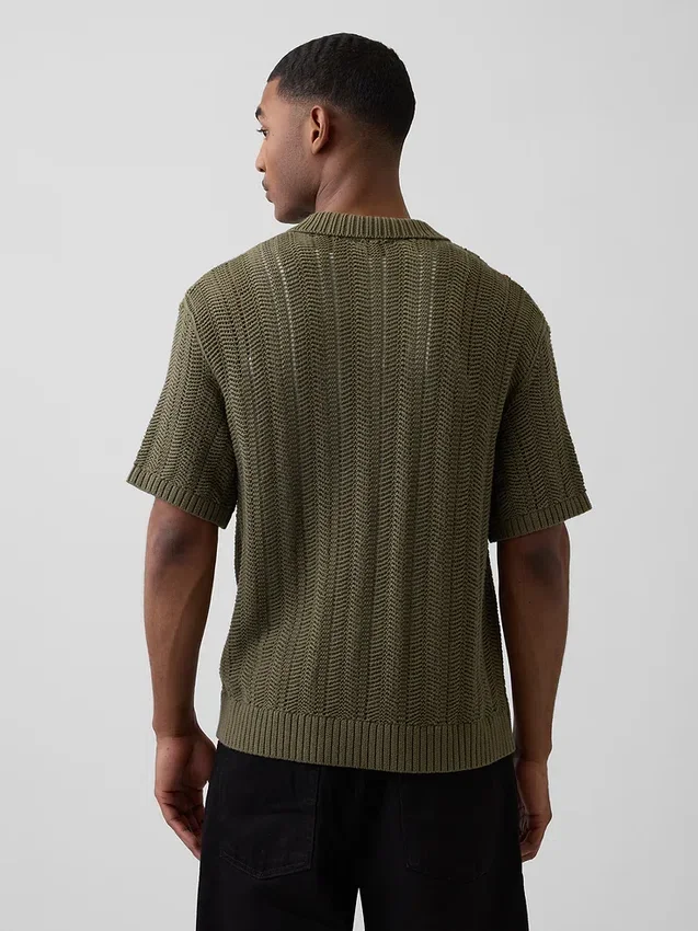 Pull au crochet à motif chevrons