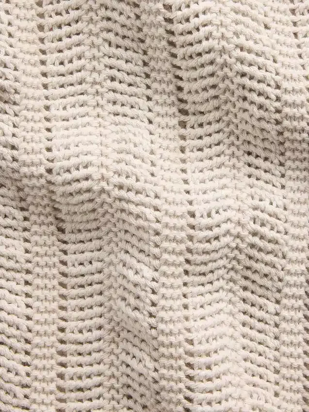 Pull au crochet à motif chevrons