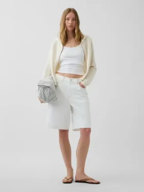Pull à capuche ample zippé 100 % coton