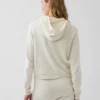 Pull à capuche ample zippé 100 % coton
