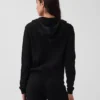 Pull à capuche ample zippé 100 % coton