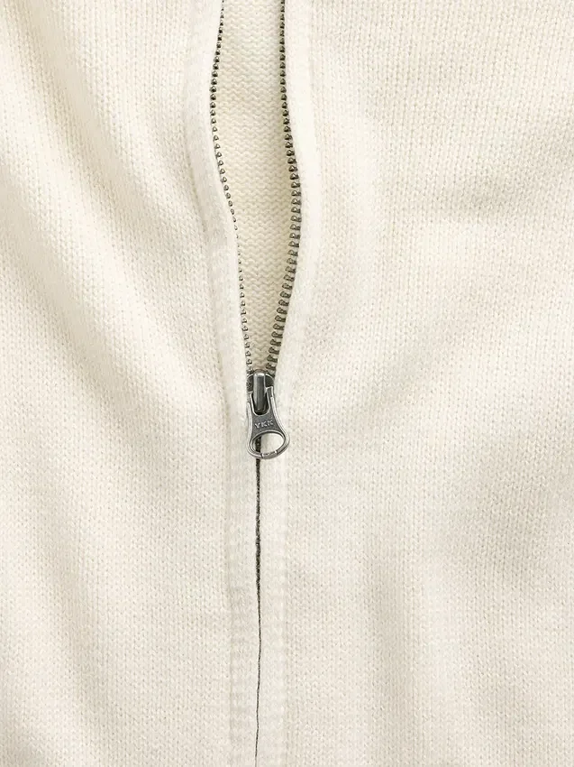 Pull à capuche ample zippé 100 % coton