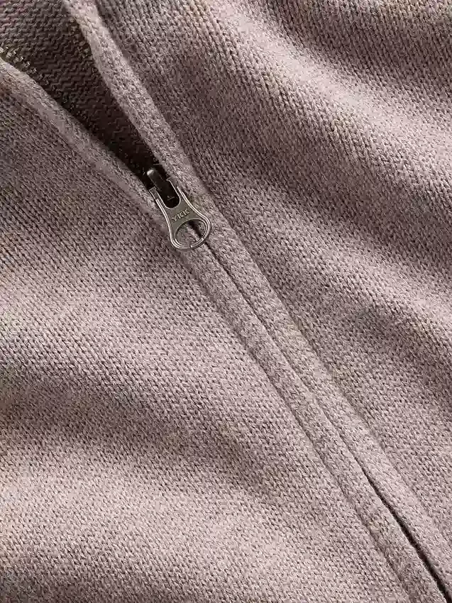 Pull à capuche ample zippé 100 % coton