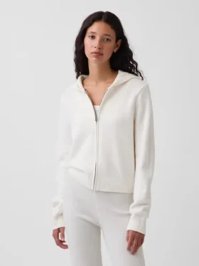 Pull à capuche et fermeture éclair CashSoft