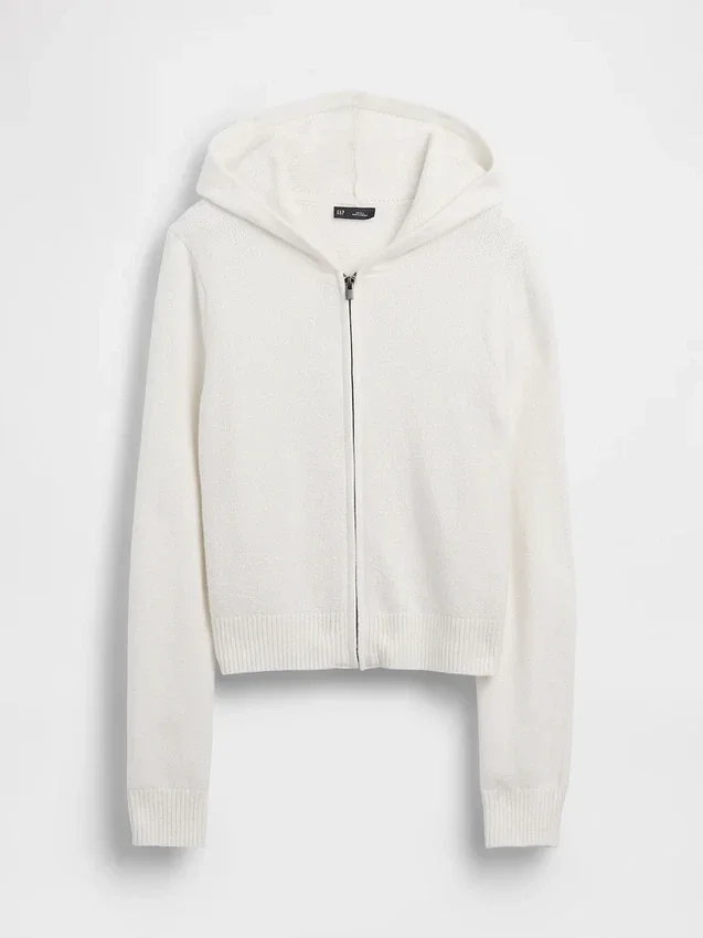 Pull à capuche et fermeture éclair CashSoft