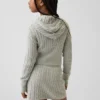 Pull à capuche zippé en maille torsadée pour enfant