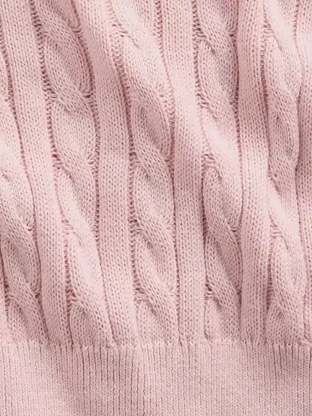 Pull à capuche zippé en maille torsadée pour enfant