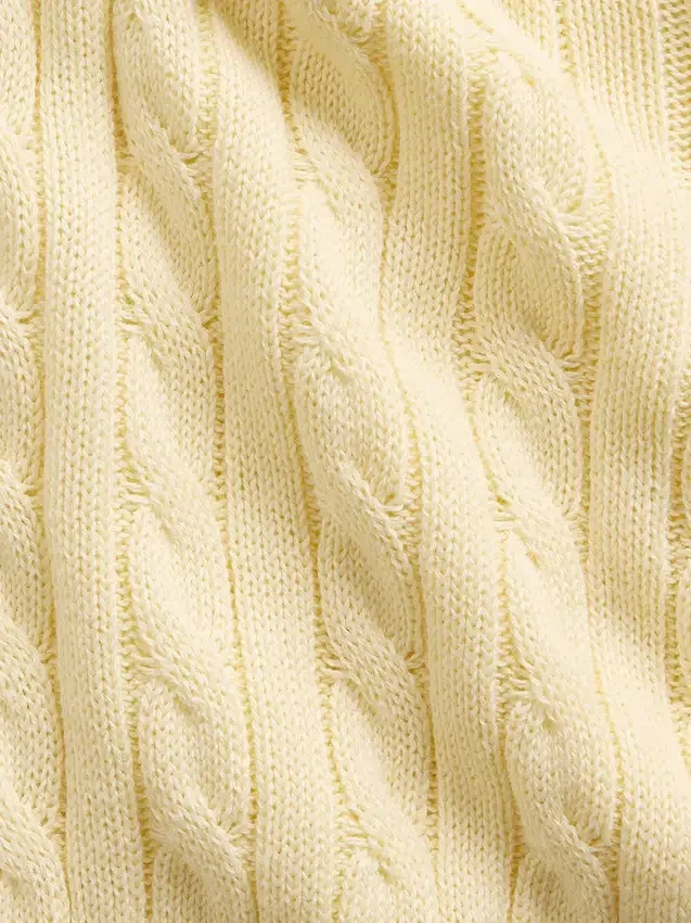 Pull à capuche zippé en maille torsadée pour enfant