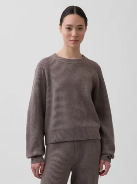 Pull CashSoft à mailles Shaker, coupe décontractée
