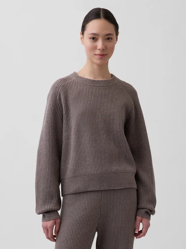 Pull CashSoft à mailles Shaker, coupe décontractée