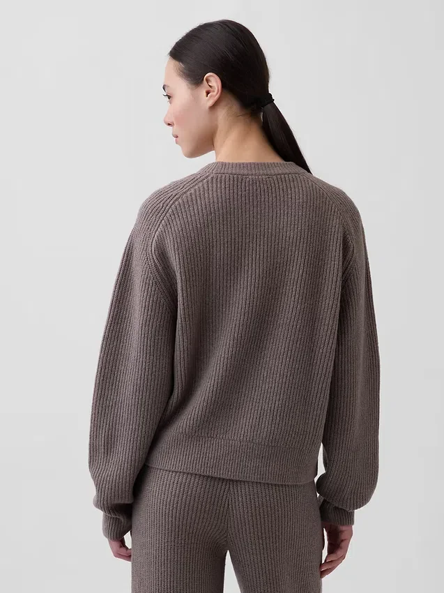 Pull CashSoft à mailles Shaker, coupe décontractée