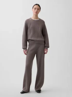 Pantalon en maille « Shaker Stitch » CashSoft