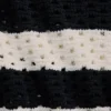 Pull à col bateau en crochet 100 % coton