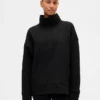 Pull à col cheminée en maille jacquard matelassée GapFit