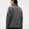 Pull à col cheminée en maille jacquard matelassée GapFit